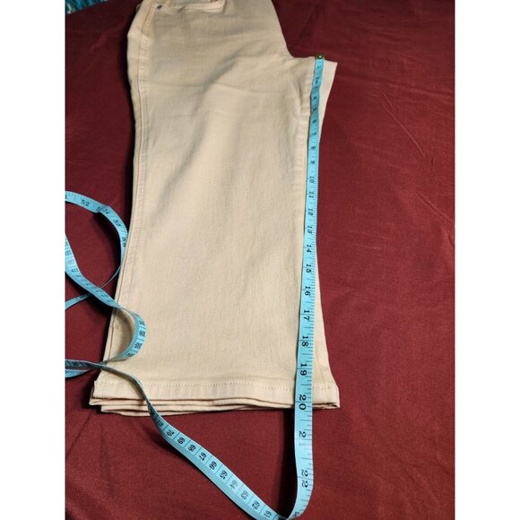 Nydj Chloe Women's Size 4 P Petite Capri Jeans Melon Side Slits Stretch -26 - Picture 6 of 12